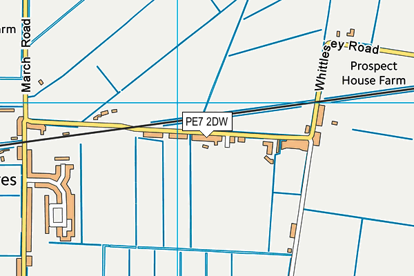 PE7 2DW map - OS VectorMap District (Ordnance Survey) PE7 2DW map - OS VectorMap District (Ordnance Survey)