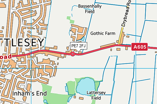 PE7 2FJ map - OS VectorMap District (Ordnance Survey) PE7 2FJ map - OS VectorMap District (Ordnance Survey)