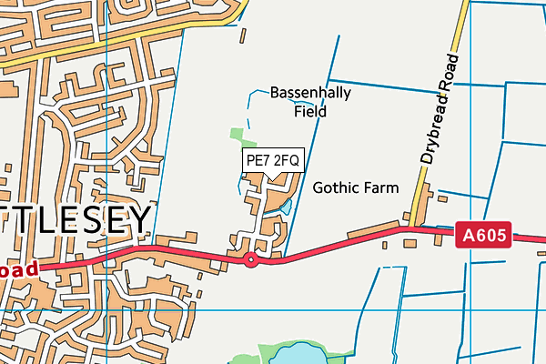 PE7 2FQ map - OS VectorMap District (Ordnance Survey) PE7 2FQ map - OS VectorMap District (Ordnance Survey)