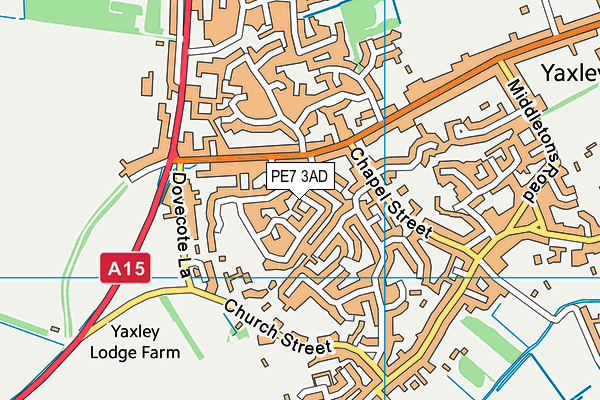 PE7 3AD map - OS VectorMap District (Ordnance Survey) PE7 3AD map - OS VectorMap District (Ordnance Survey)