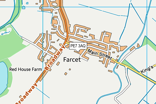 PE7 3AQ map - OS VectorMap District (Ordnance Survey) PE7 3AQ map - OS VectorMap District (Ordnance Survey)