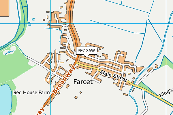 PE7 3AW map - OS VectorMap District (Ordnance Survey) PE7 3AW map - OS VectorMap District (Ordnance Survey)