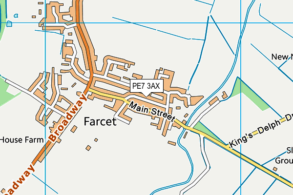 PE7 3AX map - OS VectorMap District (Ordnance Survey) PE7 3AX map - OS VectorMap District (Ordnance Survey)