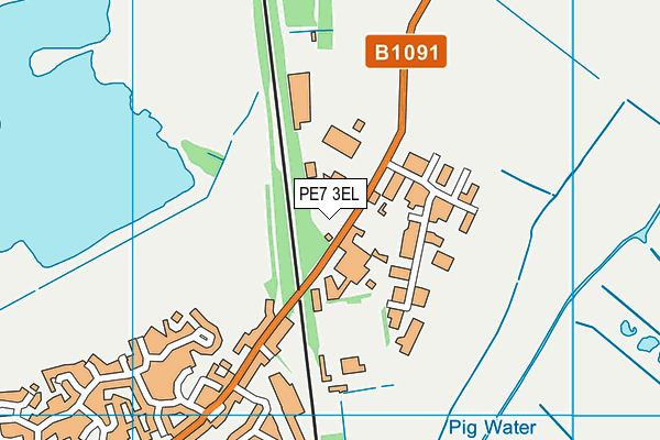 PE7 3EL map - OS VectorMap District (Ordnance Survey) PE7 3EL map - OS VectorMap District (Ordnance Survey)