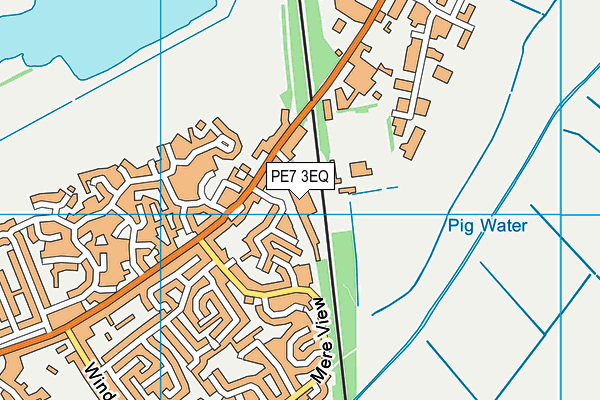 PE7 3EQ map - OS VectorMap District (Ordnance Survey) PE7 3EQ map - OS VectorMap District (Ordnance Survey)