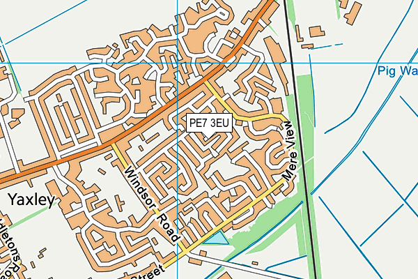 PE7 3EU map - OS VectorMap District (Ordnance Survey) PE7 3EU map - OS VectorMap District (Ordnance Survey)