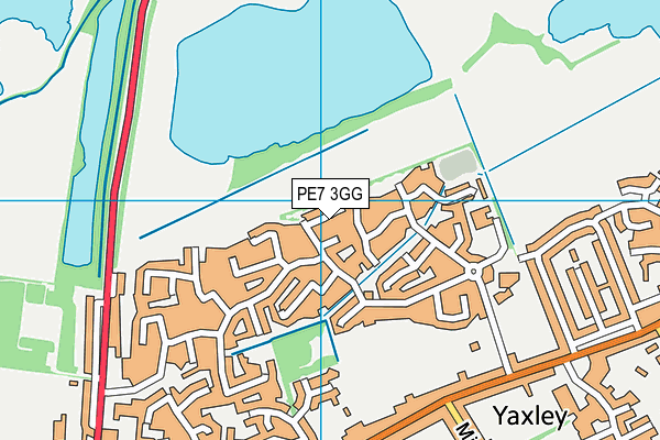PE7 3GG map - OS VectorMap District (Ordnance Survey) PE7 3GG map - OS VectorMap District (Ordnance Survey)