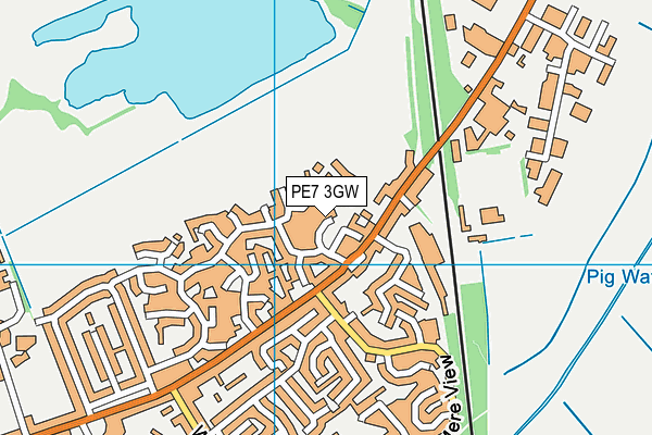 PE7 3GW map - OS VectorMap District (Ordnance Survey) PE7 3GW map - OS VectorMap District (Ordnance Survey)