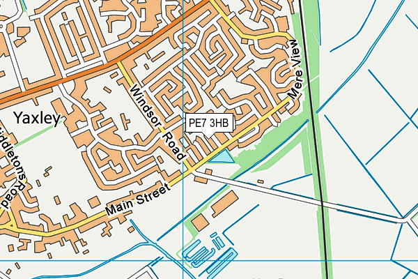 PE7 3HB map - OS VectorMap District (Ordnance Survey) PE7 3HB map - OS VectorMap District (Ordnance Survey)