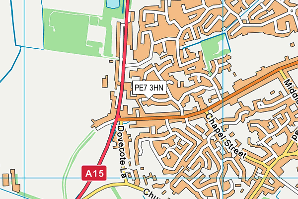 PE7 3HN map - OS VectorMap District (Ordnance Survey) PE7 3HN map - OS VectorMap District (Ordnance Survey)