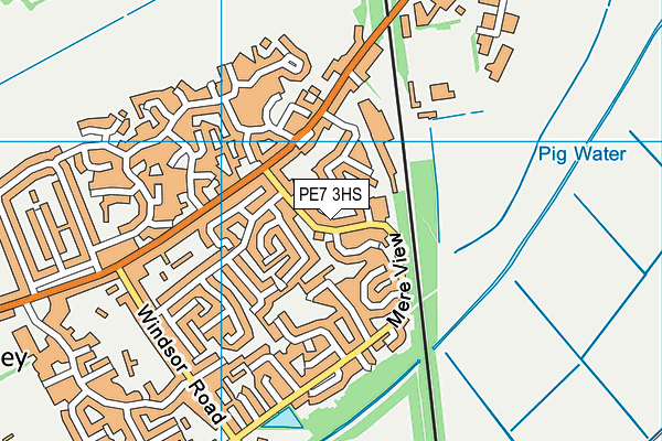 PE7 3HS map - OS VectorMap District (Ordnance Survey) PE7 3HS map - OS VectorMap District (Ordnance Survey)