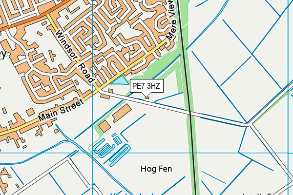 PE7 3HZ map - OS VectorMap District (Ordnance Survey) PE7 3HZ map - OS VectorMap District (Ordnance Survey)