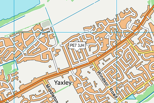 PE7 3JH map - OS VectorMap District (Ordnance Survey) PE7 3JH map - OS VectorMap District (Ordnance Survey)