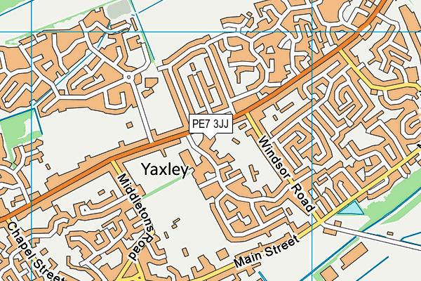 PE7 3JJ map - OS VectorMap District (Ordnance Survey) PE7 3JJ map - OS VectorMap District (Ordnance Survey)