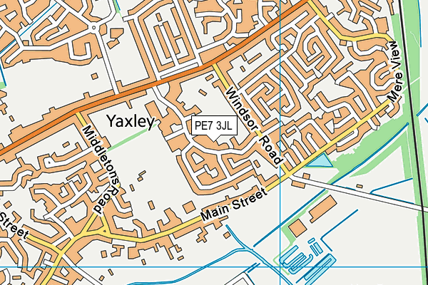 PE7 3JL map - OS VectorMap District (Ordnance Survey) PE7 3JL map - OS VectorMap District (Ordnance Survey)