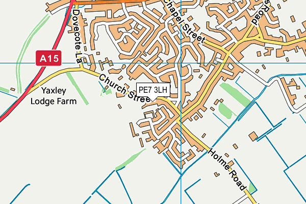 PE7 3LH map - OS VectorMap District (Ordnance Survey) PE7 3LH map - OS VectorMap District (Ordnance Survey)