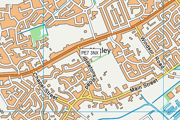 PE7 3NX map - OS VectorMap District (Ordnance Survey) PE7 3NX map - OS VectorMap District (Ordnance Survey)