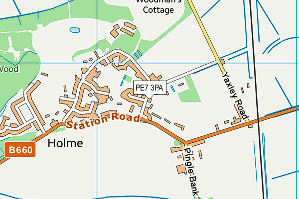 PE7 3PA map - OS VectorMap District (Ordnance Survey) PE7 3PA map - OS VectorMap District (Ordnance Survey)