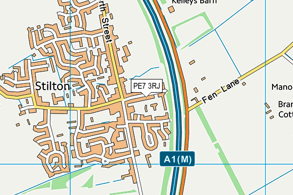 PE7 3RJ map - OS VectorMap District (Ordnance Survey) PE7 3RJ map - OS VectorMap District (Ordnance Survey)