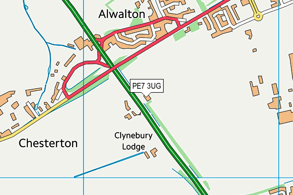 PE7 3UG map - OS VectorMap District (Ordnance Survey) PE7 3UG map - OS VectorMap District (Ordnance Survey)
