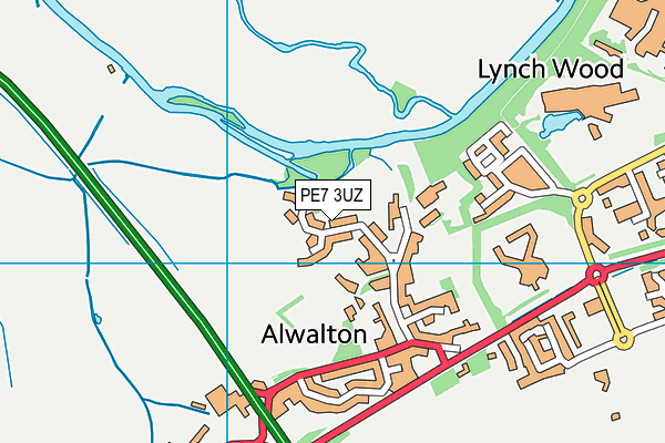 PE7 3UZ map - OS VectorMap District (Ordnance Survey) PE7 3UZ map - OS VectorMap District (Ordnance Survey)
