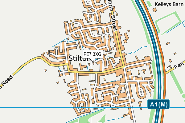 PE7 3XG map - OS VectorMap District (Ordnance Survey) PE7 3XG map - OS VectorMap District (Ordnance Survey)