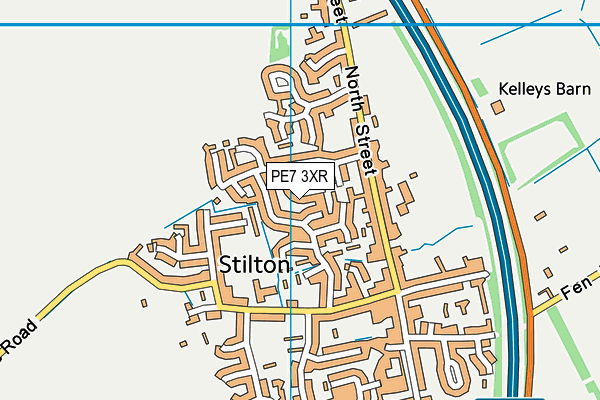PE7 3XR map - OS VectorMap District (Ordnance Survey) PE7 3XR map - OS VectorMap District (Ordnance Survey)