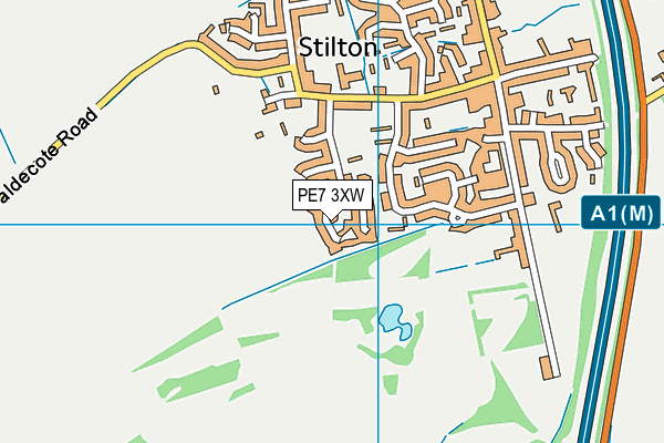 PE7 3XW map - OS VectorMap District (Ordnance Survey) PE7 3XW map - OS VectorMap District (Ordnance Survey)