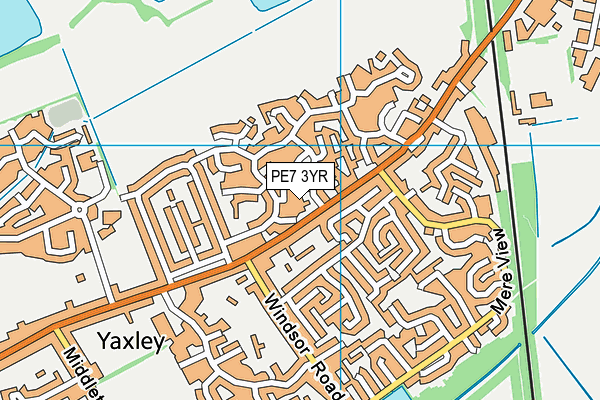 PE7 3YR map - OS VectorMap District (Ordnance Survey) PE7 3YR map - OS VectorMap District (Ordnance Survey)