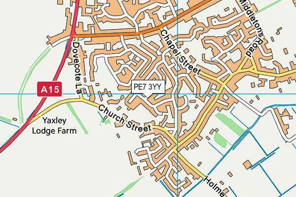 PE7 3YY map - OS VectorMap District (Ordnance Survey) PE7 3YY map - OS VectorMap District (Ordnance Survey)