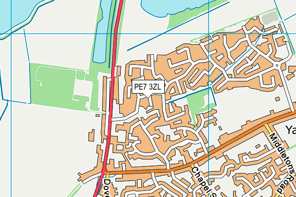 PE7 3ZL map - OS VectorMap District (Ordnance Survey) PE7 3ZL map - OS VectorMap District (Ordnance Survey)