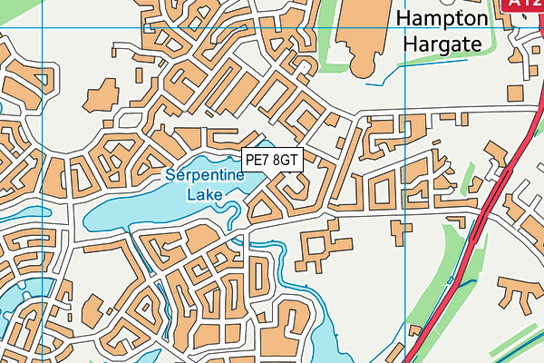 PE7 8GT map - OS VectorMap District (Ordnance Survey) PE7 8GT map - OS VectorMap District (Ordnance Survey)