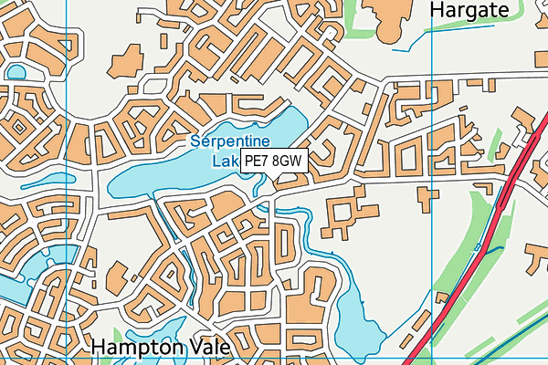 PE7 8GW map - OS VectorMap District (Ordnance Survey) PE7 8GW map - OS VectorMap District (Ordnance Survey)