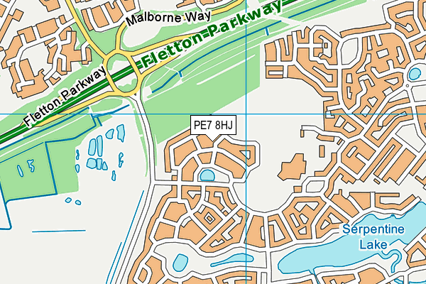 PE7 8HJ map - OS VectorMap District (Ordnance Survey) PE7 8HJ map - OS VectorMap District (Ordnance Survey)