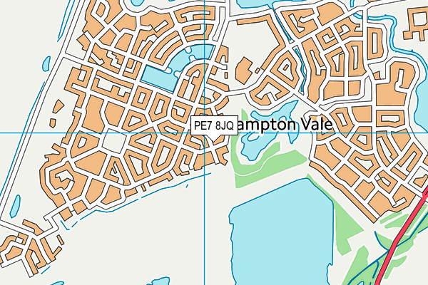 PE7 8JQ map - OS VectorMap District (Ordnance Survey) PE7 8JQ map - OS VectorMap District (Ordnance Survey)