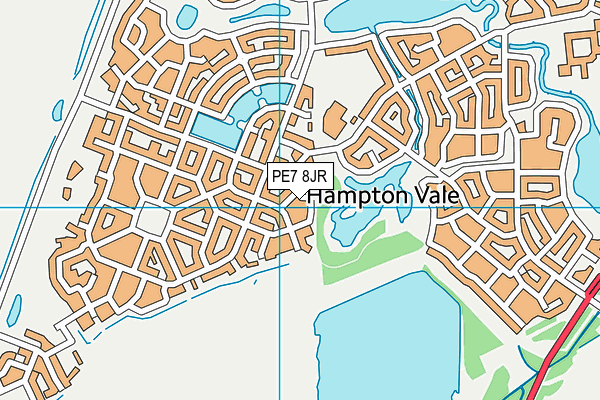 PE7 8JR map - OS VectorMap District (Ordnance Survey) PE7 8JR map - OS VectorMap District (Ordnance Survey)