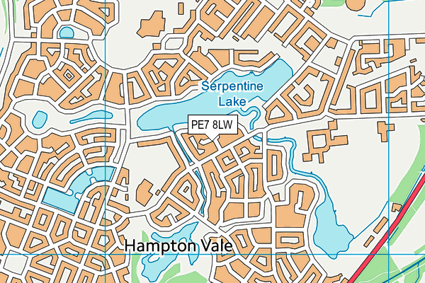PE7 8LW map - OS VectorMap District (Ordnance Survey) PE7 8LW map - OS VectorMap District (Ordnance Survey)