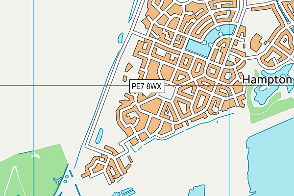 PE7 8WX map - OS VectorMap District (Ordnance Survey) PE7 8WX map - OS VectorMap District (Ordnance Survey)
