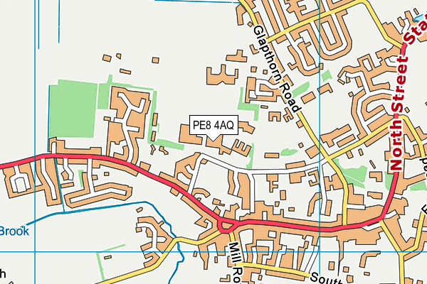 PE8 4AQ map - OS VectorMap District (Ordnance Survey) PE8 4AQ map - OS VectorMap District (Ordnance Survey)
