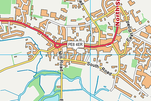 PE8 4ER map - OS VectorMap District (Ordnance Survey) PE8 4ER map - OS VectorMap District (Ordnance Survey)