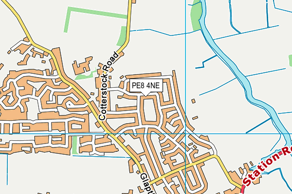 PE8 4NE map - OS VectorMap District (Ordnance Survey) PE8 4NE map - OS VectorMap District (Ordnance Survey)
