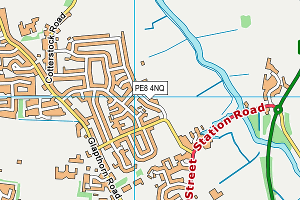 PE8 4NQ map - OS VectorMap District (Ordnance Survey) PE8 4NQ map - OS VectorMap District (Ordnance Survey)