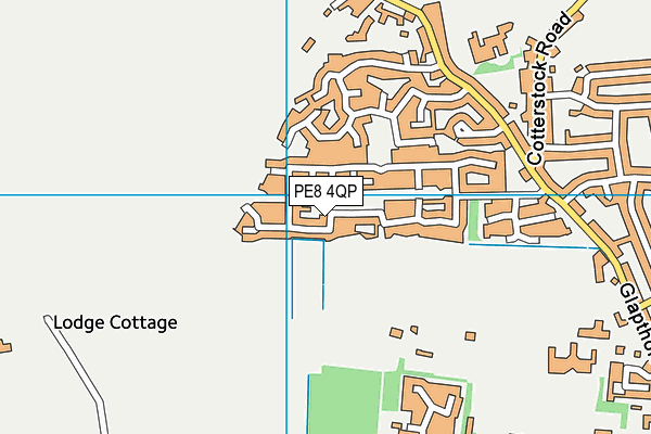 PE8 4QP map - OS VectorMap District (Ordnance Survey) PE8 4QP map - OS VectorMap District (Ordnance Survey)
