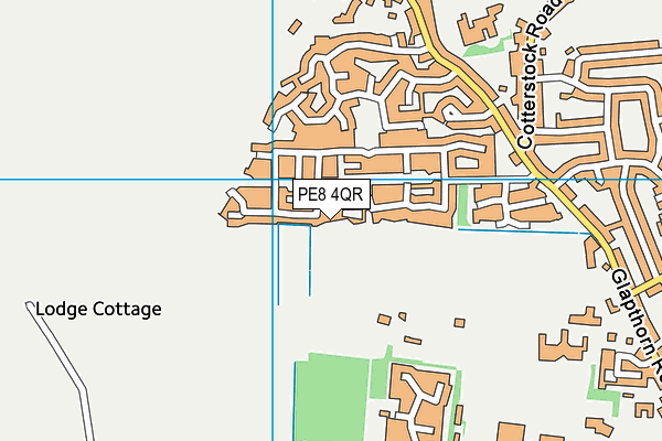 PE8 4QR map - OS VectorMap District (Ordnance Survey) PE8 4QR map - OS VectorMap District (Ordnance Survey)