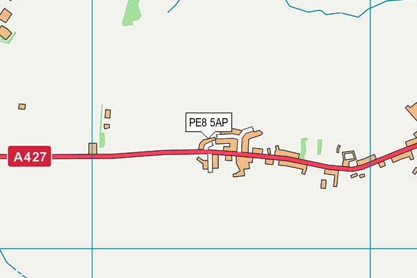 PE8 5AP map - OS VectorMap District (Ordnance Survey)