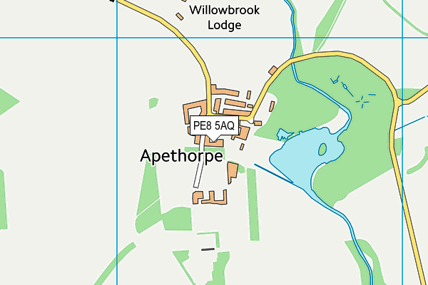 PE8 5AQ map - OS VectorMap District (Ordnance Survey) PE8 5AQ map - OS VectorMap District (Ordnance Survey)