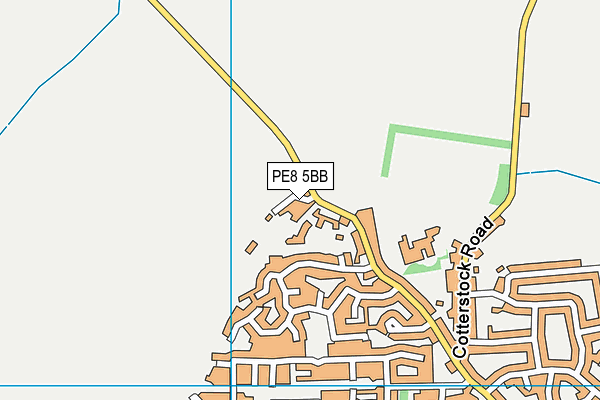PE8 5BB map - OS VectorMap District (Ordnance Survey) PE8 5BB map - OS VectorMap District (Ordnance Survey)