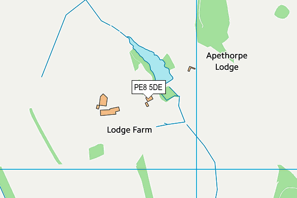 PE8 5DE map - OS VectorMap District (Ordnance Survey) PE8 5DE map - OS VectorMap District (Ordnance Survey)