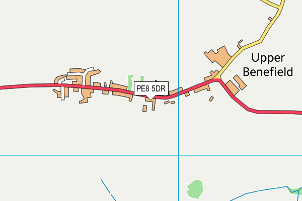 PE8 5DR map - OS VectorMap District (Ordnance Survey) PE8 5DR map - OS VectorMap District (Ordnance Survey)