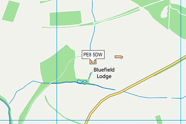 PE8 5DW map - OS VectorMap District (Ordnance Survey) PE8 5DW map - OS VectorMap District (Ordnance Survey)